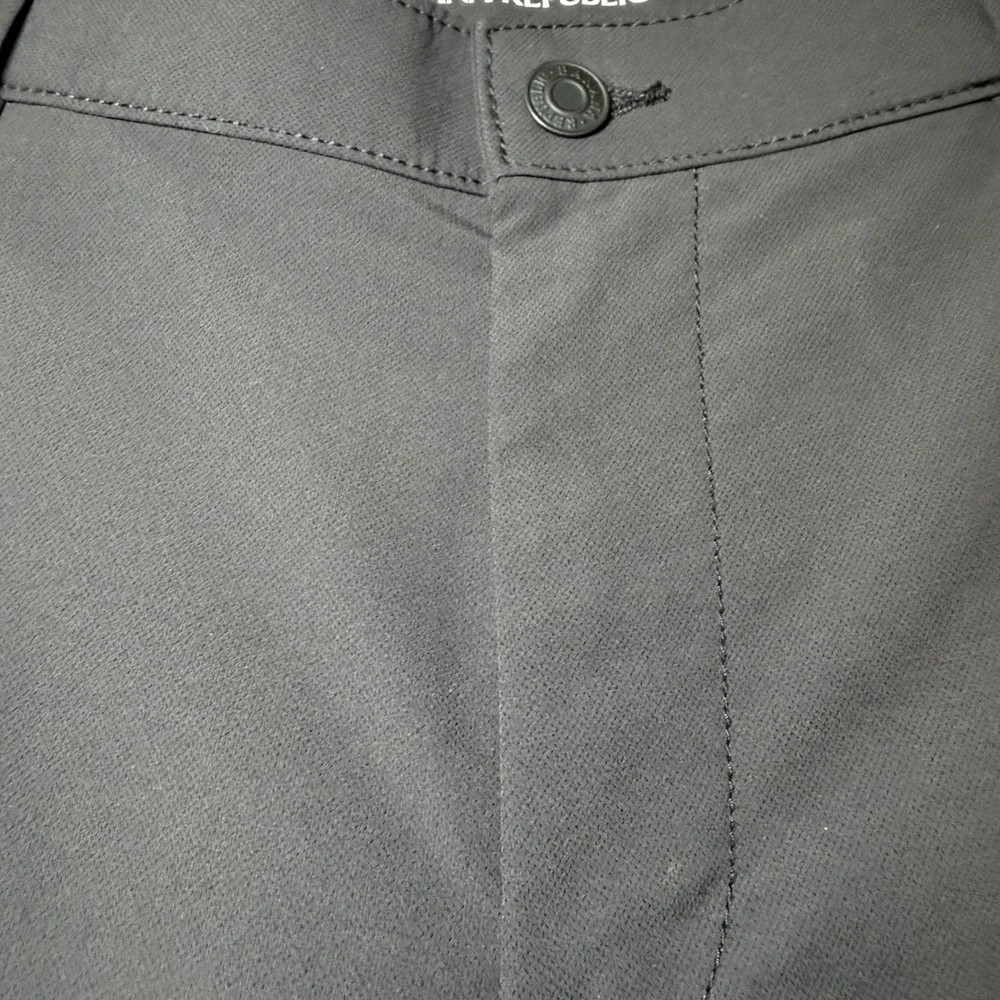 Banana Republic Mens Size 32x32 Traveler Performance Pants Black Stretch Dress